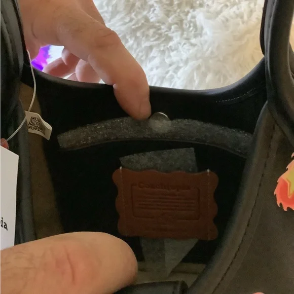 Coachtopia Leather black with mushroom Ergo bag - Picture 5 of 8